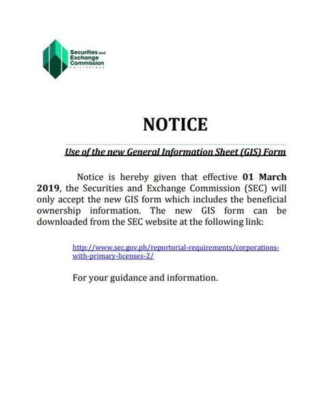www.sec.gov.ph gis forms 2023|General Information Sheet (GIS) .